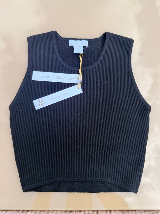 House of Harlow 1960 Tops - House of Harlow 1960 Black Ribbed Tank Top